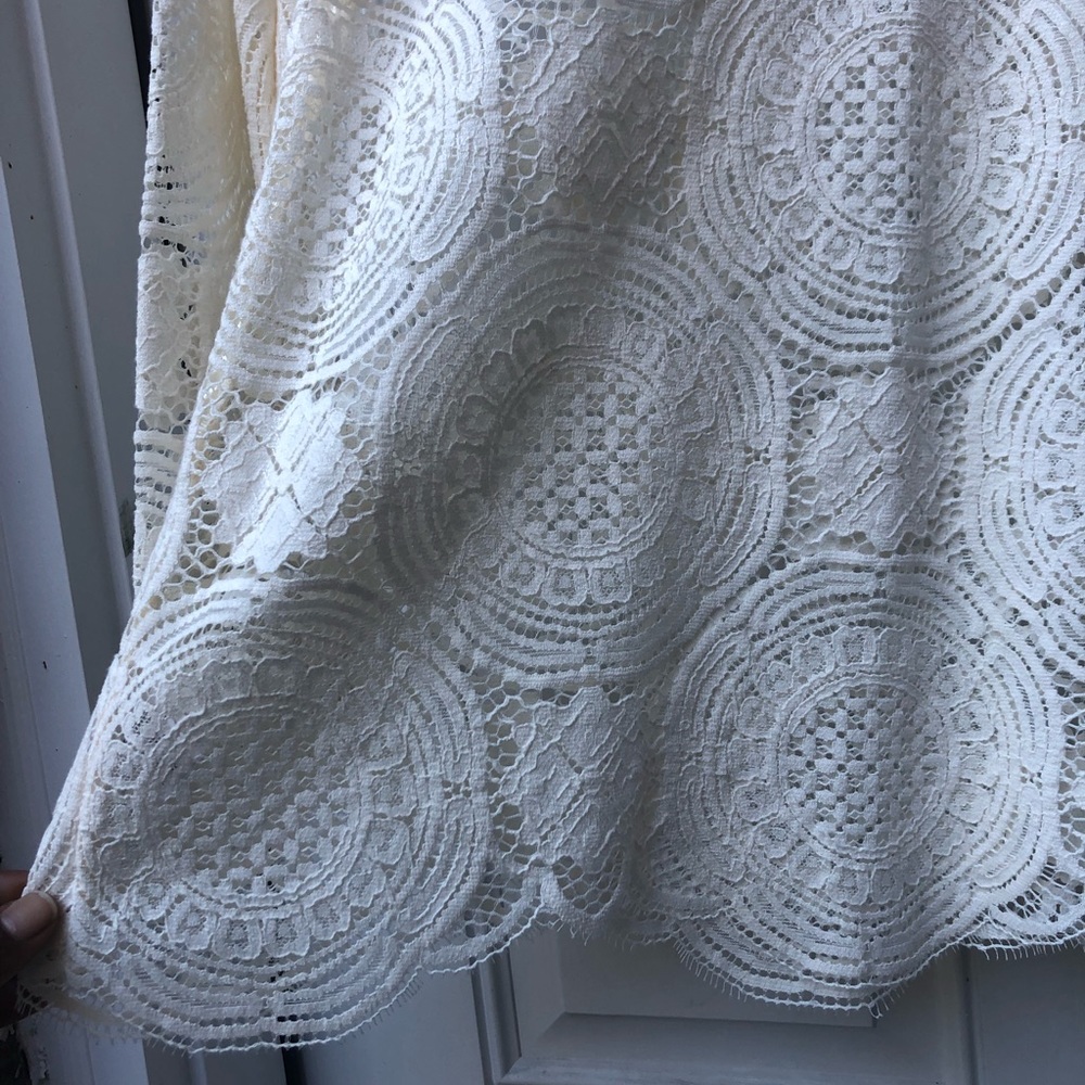 LOFT Ivory Lace Top - Picture 11 of 11